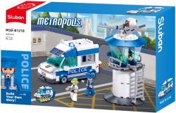 Sluban Metropolis Auto Policie s věží 245 dílků + 2 figurky (stavebnice)
