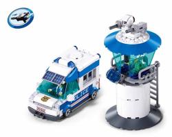 Sluban Metropolis Auto Policie s věží 245 dílků + 2 figurky (stavebnice)