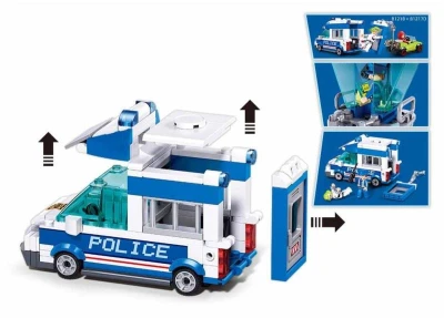 Sluban Metropolis Auto Policie s věží 245 dílků + 2 figurky (stavebnice)