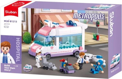 Sluban Metropolis Auto záchranná služba 251dílků + 3 figurky (stavebnice) Sluban Metropolis Auto záchranná služba 251dílků + 3 figurky (stavebnice)