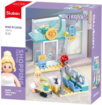 Sluban Metropolis Kadeřnictví 105 dílků + figurka (stavebnice) Sluban Metropolis Kadeřnictví 105 dílků + figurka (stavebnice)