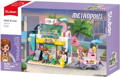 Sluban Metropolis Kavárna 241 dílků + 3 figurky (stavebnice)