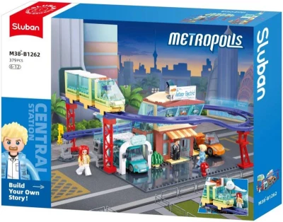 Sluban Metropolis Prodejna elektrovozů 379 dílků + 4 figurky (stavebnice) Sluban Metropolis Prodejna elektrovozů 379 dílků + 4 figurky (stavebnice)
