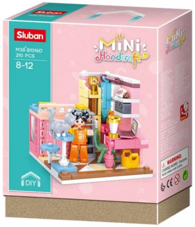 Sluban Mini Handcraft Dětský pokoj 210 dílků + 1 figurka (stavebnice)