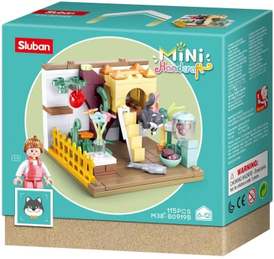Sluban Mini Handcraft Domeček pro kočičku 115 dílků + 1 figurka (stavebnice) Sluban Mini Handcraft Domeček pro kočičku 115 dílků + 1 figurka (stavebnice)