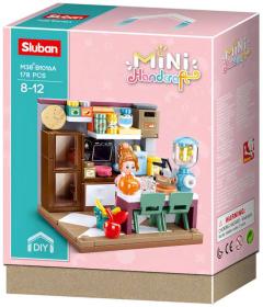 Sluban Mini Handcraft Kuchyň 178 dílků + 1 figurka (stavebnice)