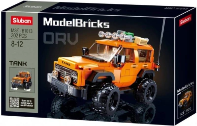 Sluban Model Bricks Auto americký vůz SUV 302 dílků + 1 figurka (stavebnice) Sluban Model Bricks Auto americký vůz SUV 302 dílků + 1 figurka (stavebnice)