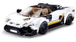 Sluban Model Bricks Auto bílý italský sporťák 276 dílků + 2 figurky (stavebnice)