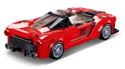 Sluban Model Bricks Auto červený italský sporťák 262 dílků + 2 figurky (stavebnice)