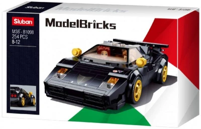 Sluban Model Bricks Auto italský černý sporťák 254 dílků + 2 figurky (stavebnice) Sluban Model Bricks Auto italský černý sporťák 254 dílků + 2 figurky (stavebnice)