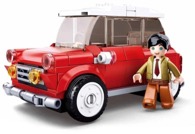 Sluban Model Bricks Auto Mini vůz červený 150 dílků + 1 figurka (stavebnice)