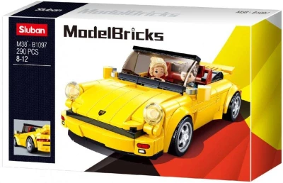 Sluban Model Bricks Auto žlutý německý sporťák 290 dílků + 2 figurky (stavebnice) Sluban Model Bricks Auto žlutý německý sporťák 290 dílků + 2 figurky (stavebnice)