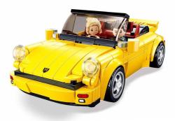 Sluban Model Bricks Auto žlutý německý sporťák 290 dílků + 2 figurky (stavebnice)