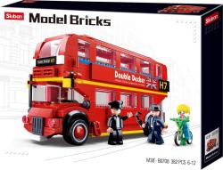 SLUBAN Model Bricks Autobus Double Decker 382 dílků + 3 figurky (stavebnice) SLUBAN Model Bricks Autobus Double Decker 382 dílků + 3 figurky (stavebnice)