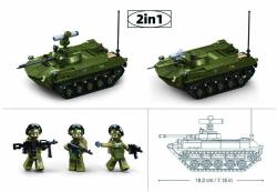 Sluban Model Bricks Bojové vozidlo BMD-25 530 dílků + 3 figurky (stavebnice)