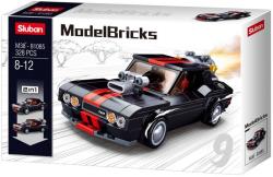 Sluban Model Bricks Pouliční závodní auto 328 dílků + 1 figurka 2v1 (stavebnice)