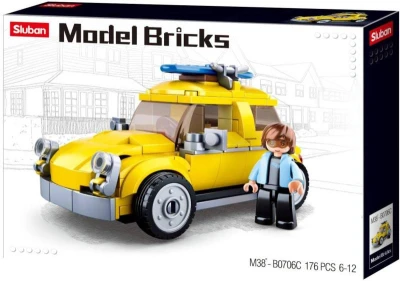 Sluban Model Bricks Volksauto žluté 176 dílků + 1 figurka (stavebnice) Sluban Model Bricks Volksauto žluté 176 dílků + 1 figurka (stavebnice)