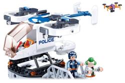 Sluban Police Helikoptéra a dron 161 dílků + 2 figurky (stavebnice)