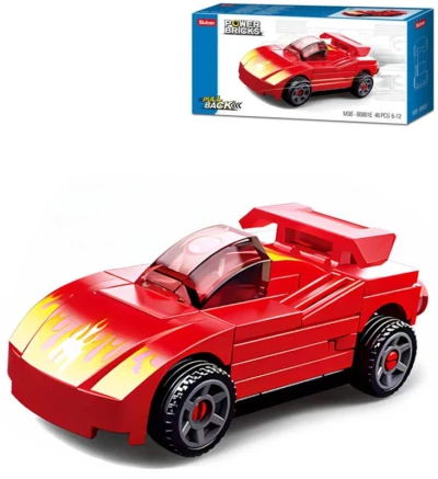 Sluban Power Bricks Auto červený sporťák zpětný chod 46 dílků (stavebnice) Sluban Power Bricks Auto červený sporťák zpětný chod 46 dílků (stavebnice)