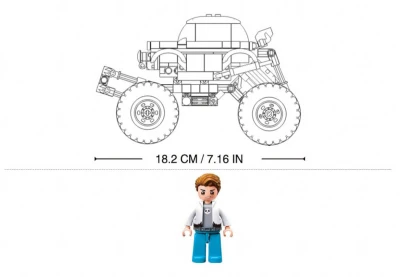 Sluban Power Bricks Auto off-road zelený zpětný chod 264 dílků (stavebnice)