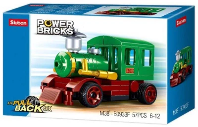Sluban Power Bricks Mašinka zpětný chod 57 dílků (stavebnice)