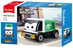 Sluban Power Bricks Náklaďák zelený zpětný chod 39 dílků (stavebnice)