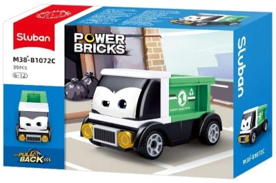 Sluban Power Bricks Náklaďák zelený zpětný chod 39 dílků (stavebnice) Sluban Power Bricks Náklaďák zelený zpětný chod 39 dílků (stavebnice)