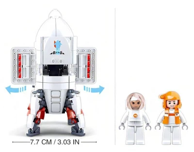 Sluban Space Přistávací modul expedice Saturn 320 dílků + 2 figurky (stavebnice)