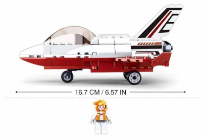 Sluban Space Vesmírná loď Saturn 115 dílků + 1 figurka (stavebnice)