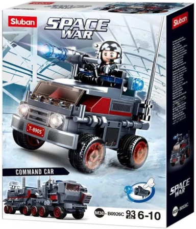 Sluban Space War Vozidlo s vodními děly 93 dílků + 1 figurka 6v1 (stavebnice)
