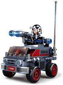 Sluban Space War Vozidlo s vodními děly 93 dílků + 1 figurka 6v1 (stavebnice)