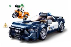 Sluban Town Auto policejní sportovní vůz 284 dílků + 2 figurky (stavebnice)