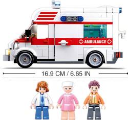 SLUBAN TOWN Auto sanitka 328 dílků + 3 figurky (stavebnice)