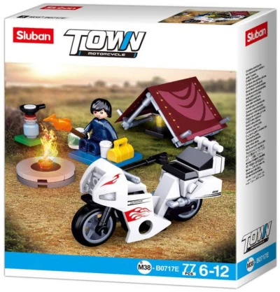 Sluban Town Motorkář v kempu 77 dílků + 1 figurka (stavebnice) Sluban Town Motorkář v kempu 77 dílků + 1 figurka (stavebnice)