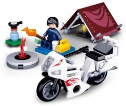 Sluban Town Motorkář v kempu 77 dílků + 1 figurka (stavebnice)