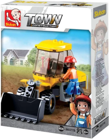 Sluban Town Nakladač malý 91 dílků + 1 figurka (stavebnice) Sluban Town Nakladač malý 91 dílků + 1 figurka (stavebnice)