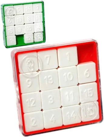 Směr Hra 15 (hlavolam přesouvačka) 2 barvy Směr Hra 15 (hlavolam přesouvačka) 2 barvy
