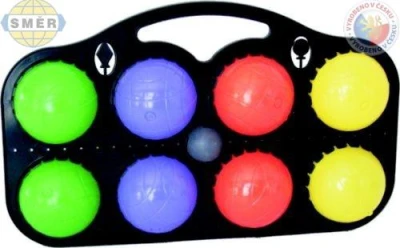 Směr HRA Petanque 8 koulí plast petangue koule sada Směr HRA Petanque 8 koulí plast petangue koule sada