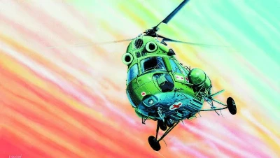 Směr Model helikoptéra VRTULNÍK Mi 2 1:48 (stavebnice vrtulníku)