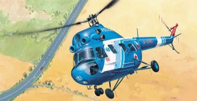 Směr Model helikoptéra Vrtulník Mi 2 Policie 1:48 (stavebnice vrtulníku)