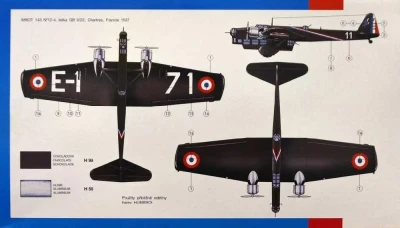 Směr Model letadlo Amiot 143 1:72 (stavebnice letadla)
