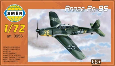 Směr Model letadlo Arado Ar-96 1:72 stavebnice letadla 34 dílků Směr Model letadlo Arado Ar-96 1:72 stavebnice letadla 34 dílků