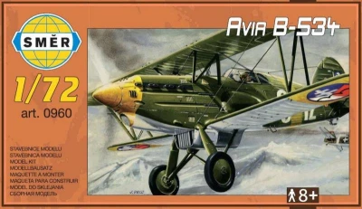 Směr Model letadlo Avia B-354 1:72 stavebnice letadla 36 dílků Směr Model letadlo Avia B-354 1:72 stavebnice letadla 36 dílků
