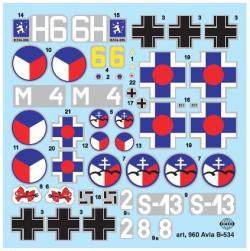 Směr Model letadlo Avia B-354 1:72 stavebnice letadla 36 dílků