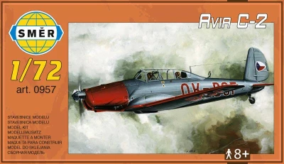 Směr Model letadlo Avia C-2 1:72 stavebnice letadla 34 dílků Směr Model letadlo Avia C-2 1:72 stavebnice letadla 34 dílků
