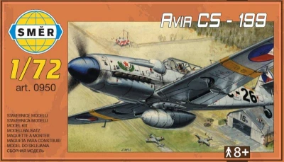 Směr Model letadlo Avia CS-199 plastová stavebnice letadla 1:72 Směr Model letadlo Avia CS-199 plastová stavebnice letadla 1:72