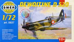 Směr SMĚR Model letadlo Dewoitine D520 1:72 (stavebnice letadla)