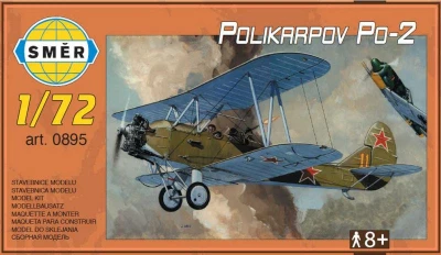 Směr Model letadlo dvouplošník Polikarpov Po-2 Kola 1:72 (stavebnice letadla) Směr Model letadlo dvouplošník Polikarpov Po-2 Kola 1:72 (stavebnice letadla)
