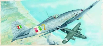 Směr Model letadlo Fiat G 55 1:48 (stavebnice letadla)