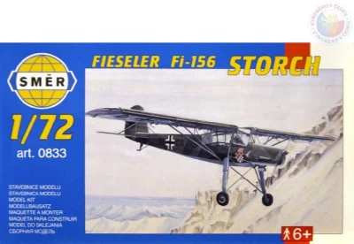 Směr Model letadlo Fieseler Fi156 Storch 1:72 (stavebnice letadla) Směr Model letadlo Fieseler Fi156 Storch 1:72 (stavebnice letadla)